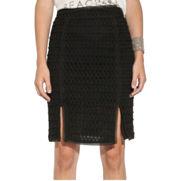 MOON River Slit Pencil Skirt - Picture 1 of 6